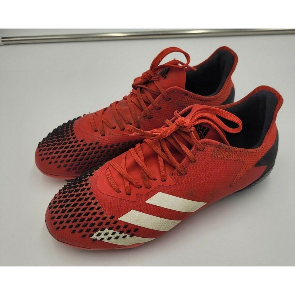Adidas Predator 20.2 FG DemonSkin Soccer Cleats Red Black EE9553 Size 5